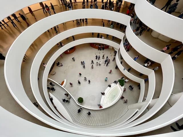 A circular building with many levels - Guggenheim Museum - Which New York Pass is Best