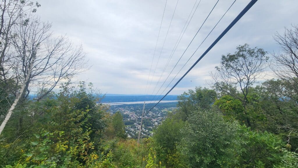 A mountain overlook of the Hudson Valley.