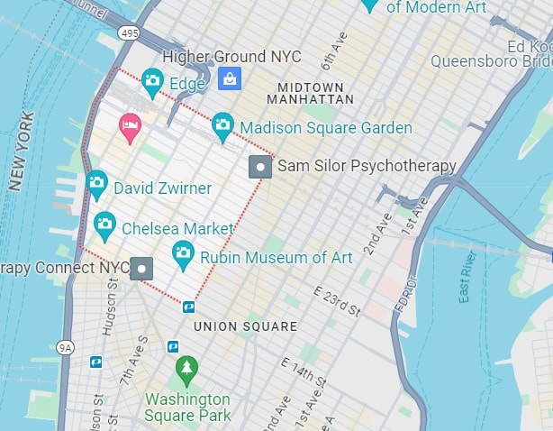 Map of Chelsea, Manhattan