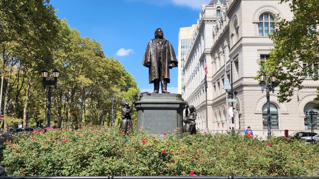 Statue of Henry Ward Beecher Brooklyn Memorial